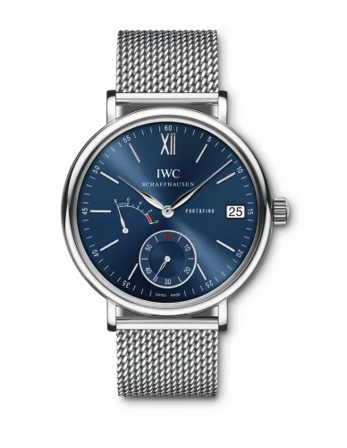 IWC Portofino Hand-Wound Eight Days Stainless Steel / Blue / Milanese IW5101-16 (IW510116)